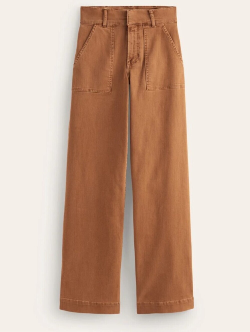 BODEN Wide Leg Cargo Pant‎ in Gingerbread Relaxed Trouser Casual High Waist 16 - Picture 4 of 10